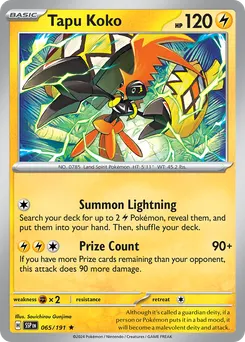 Tapu Koko #65, Surging Sparks