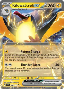 Kilowattrel ex #68, Surging Sparks