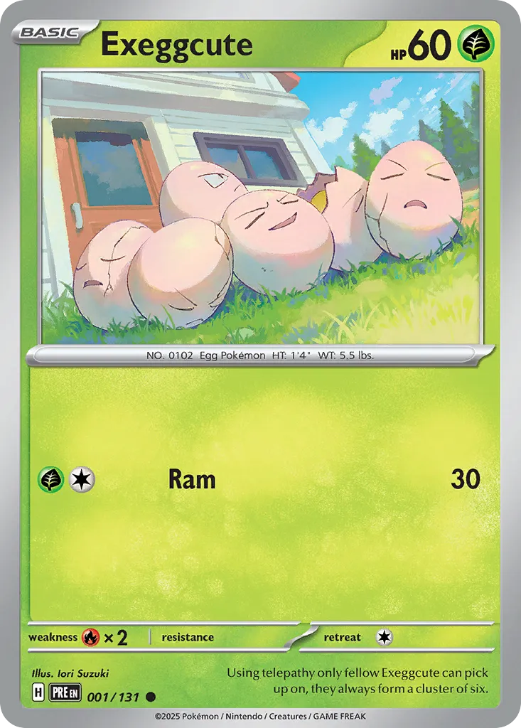 Exeggcute #1, Prismatic Evolutions Master Ball Reverse Holo