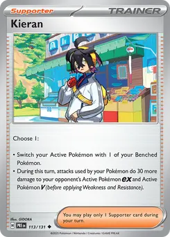 Kieran #113, Poke Ball Reverse Holo