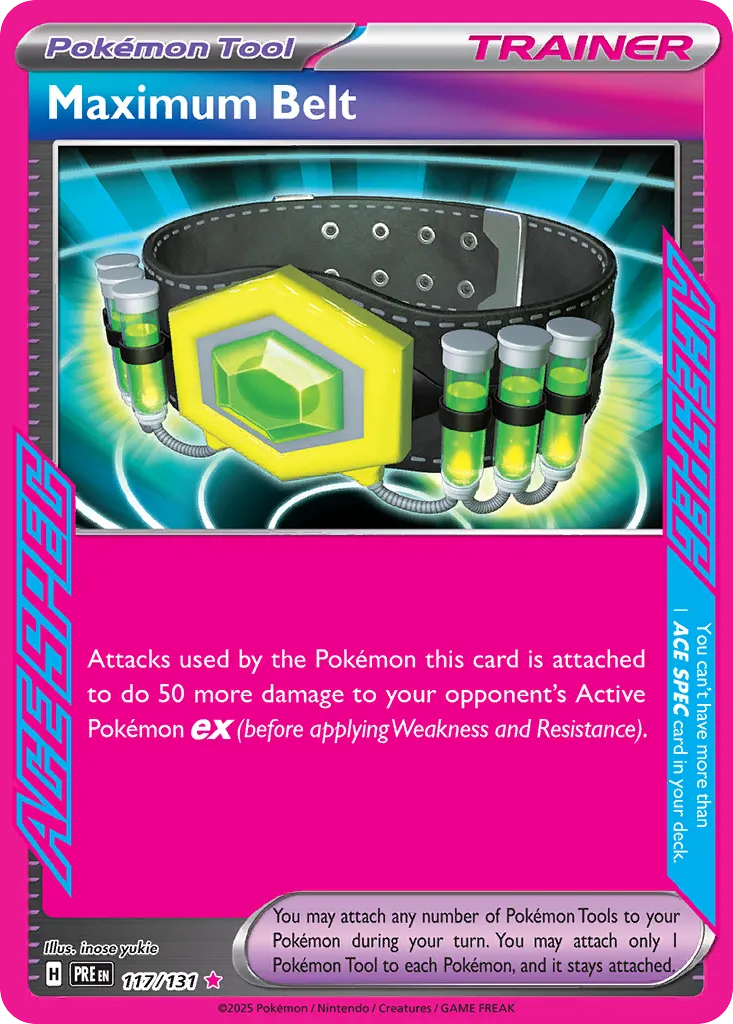 Maximum Belt #117, Prismatic Evolutions