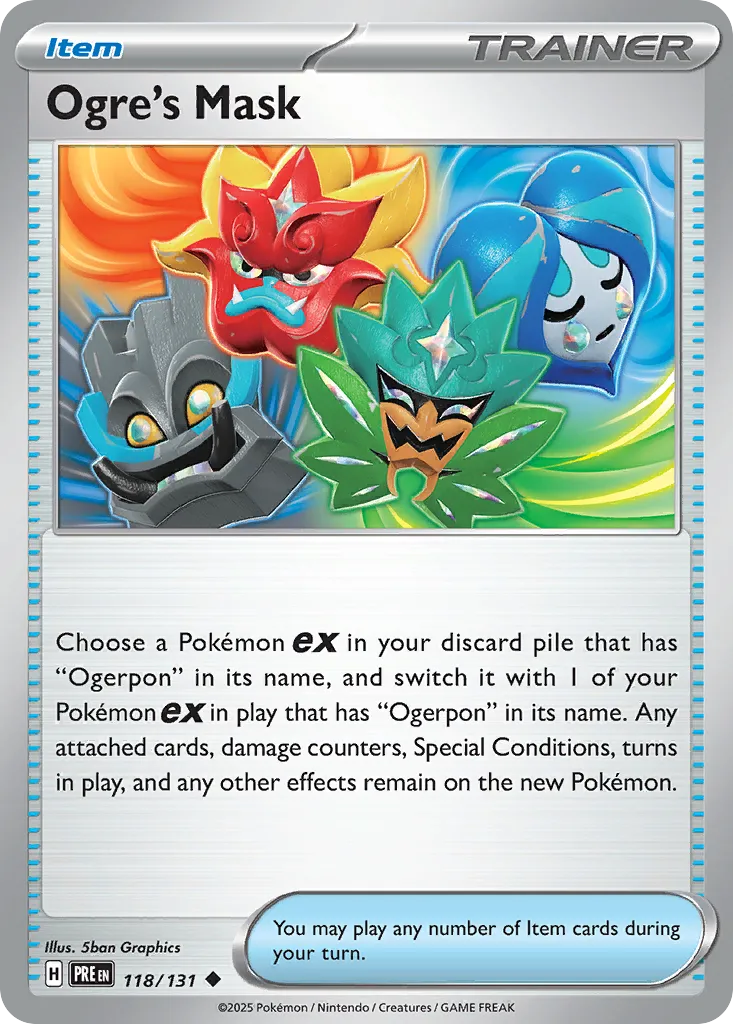 Ogre's Mask #118, Prismatic Evolutions Poke Ball Reverse Holo