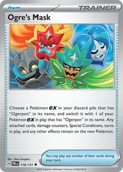 Ogre's Mask #118, Poke Ball Reverse Holo