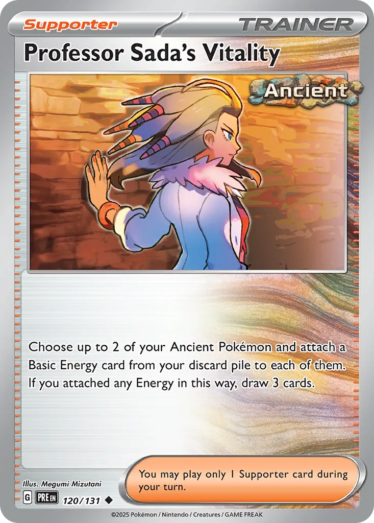 Professor Sada's Vitality #120, Prismatic Evolutions Poke Ball Reverse Holo