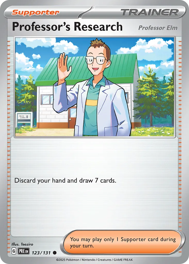 Professor's Research #123, Prismatic Evolutions Poke Ball Reverse Holo