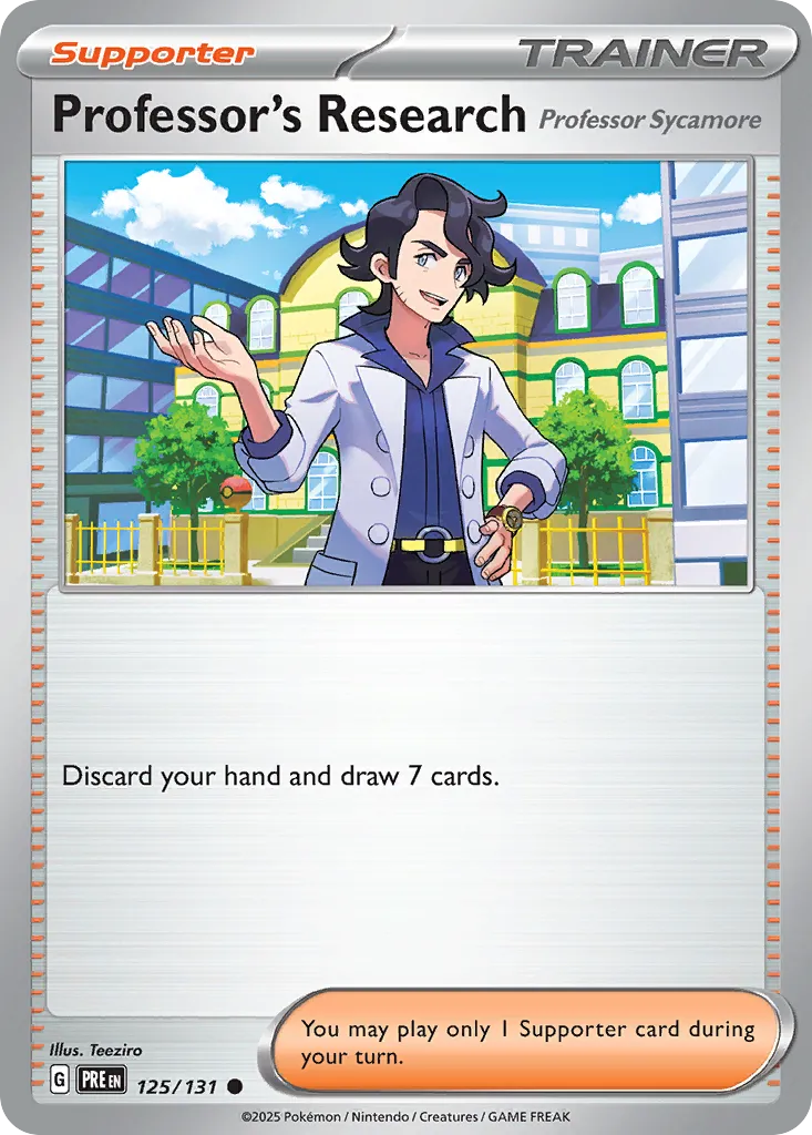 Professor's Research #125, Prismatic Evolutions Poke Ball Reverse Holo