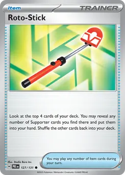 Roto-Stick #127, Poke Ball Reverse Holo