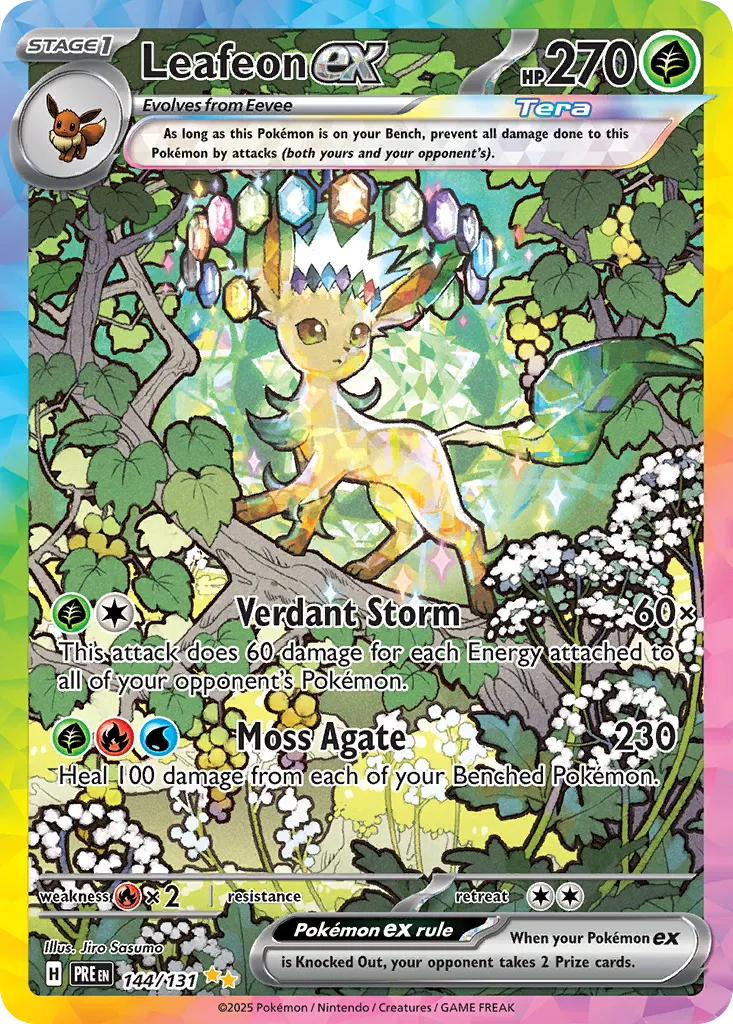 Leafeon ex #144, Prismatic Evolutions