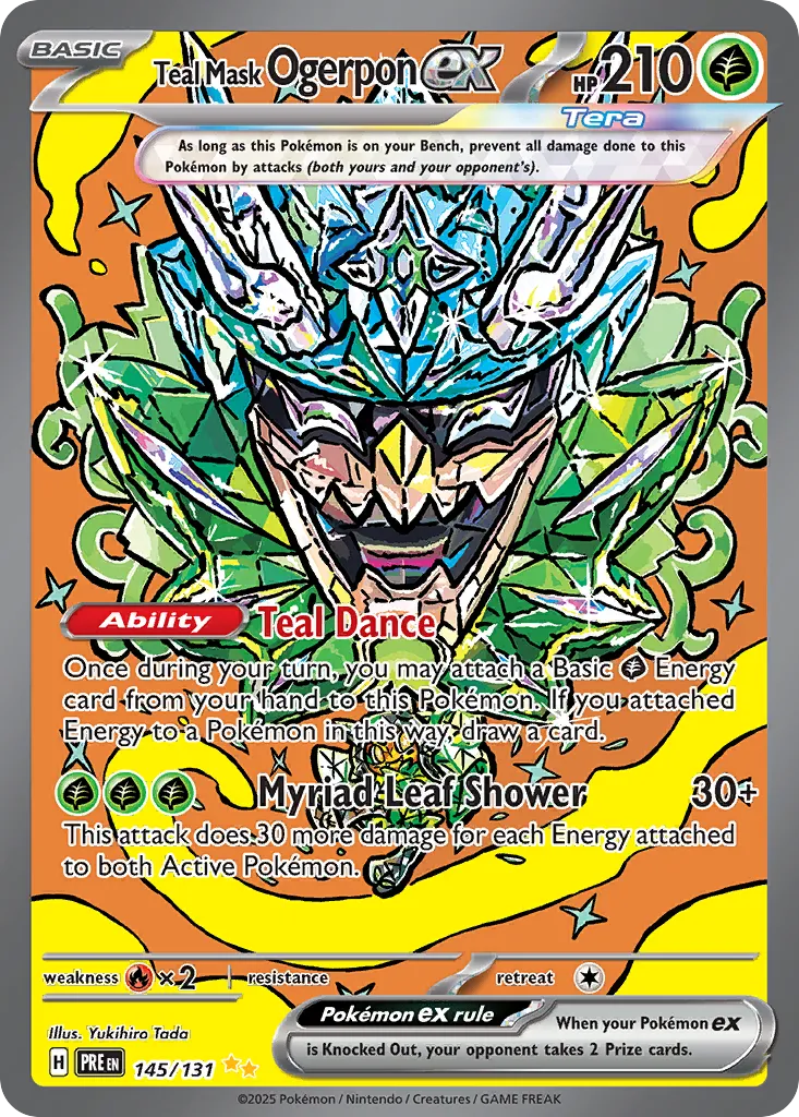 Teal Mask Ogerpon ex #145, Prismatic Evolutions