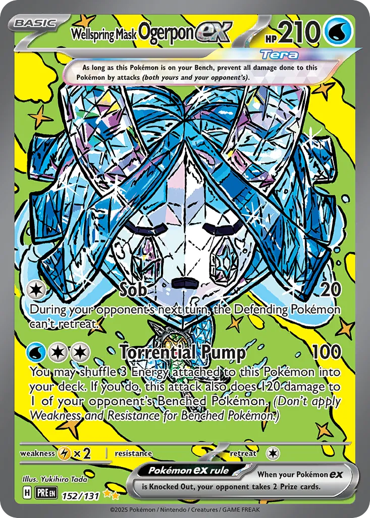 Wellspring Mask Ogerpon ex #152, Prismatic Evolutions