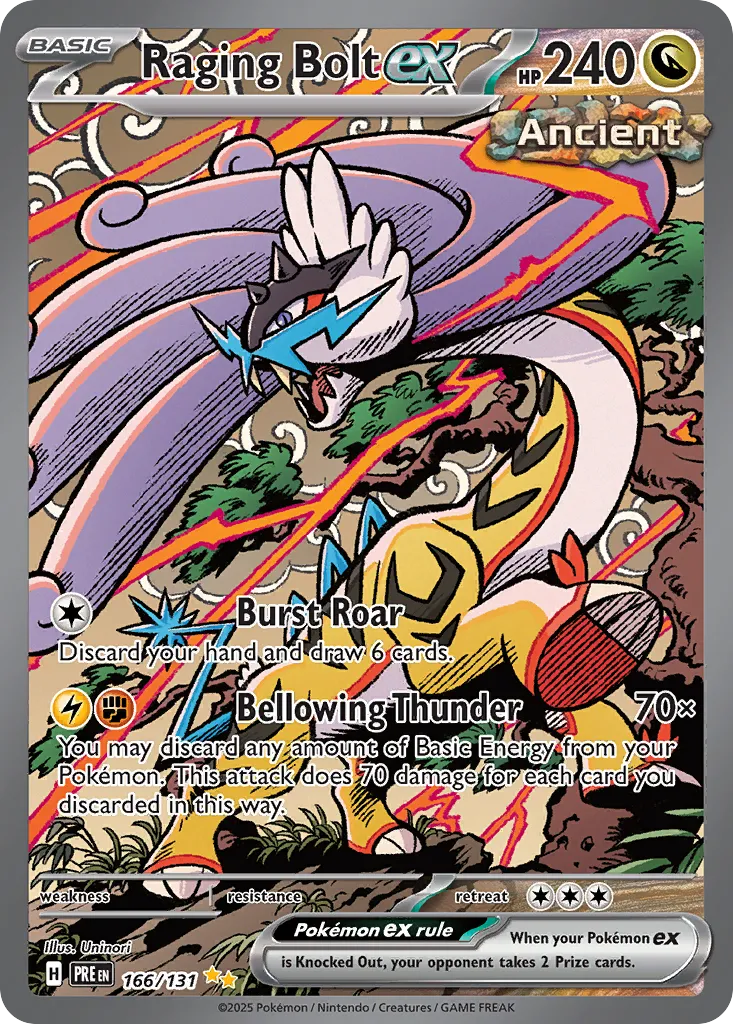 Raging Bolt ex #166, Prismatic Evolutions