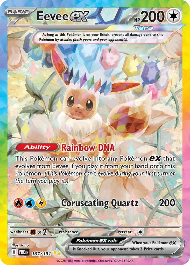 Eevee ex #167, Prismatic Evolutions