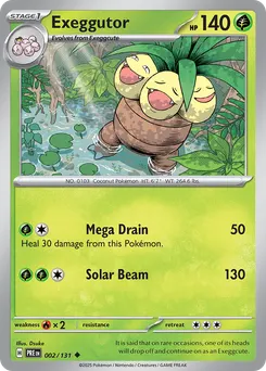 Exeggutor #2, Master Ball Reverse Holo