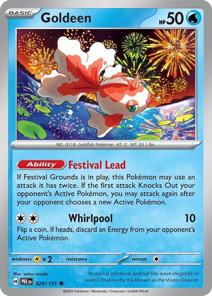 Goldeen #20, Prismatic Evolutions