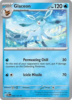 Glaceon #25, Master Ball Reverse Holo