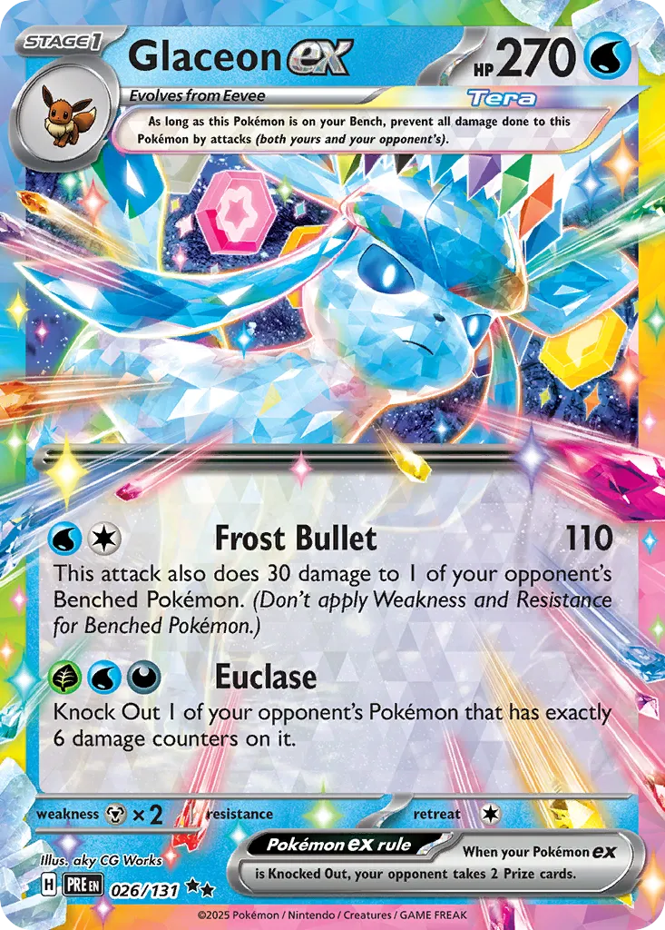 Glaceon ex #26, Prismatic Evolutions
