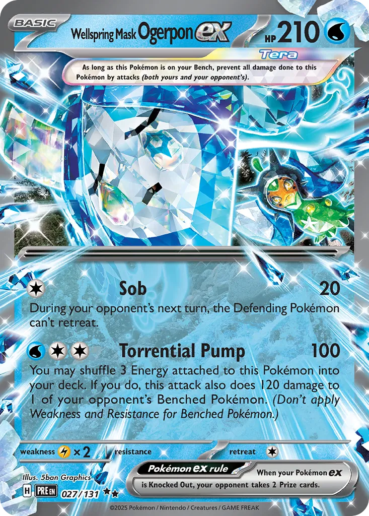 Wellspring Mask Ogerpon ex #27, Prismatic Evolutions