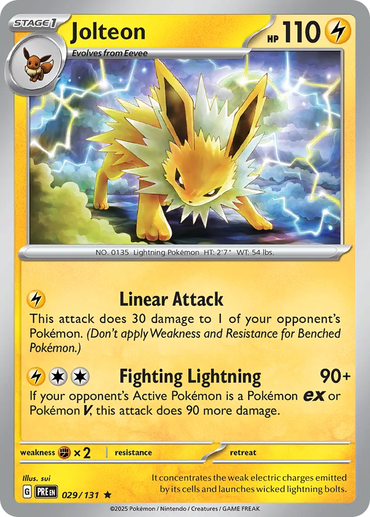 Jolteon #29, Prismatic Evolutions Master Ball Reverse Holo