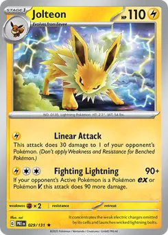 Jolteon #29, Master Ball Reverse Holo