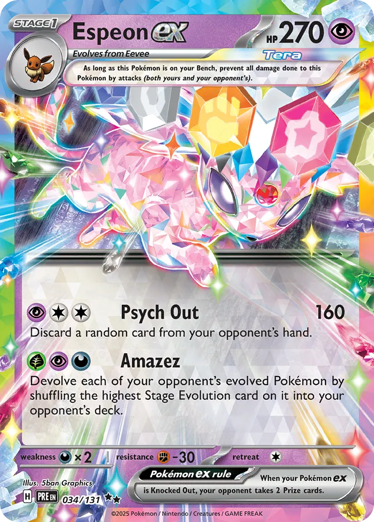 Espeon ex #34, Prismatic Evolutions