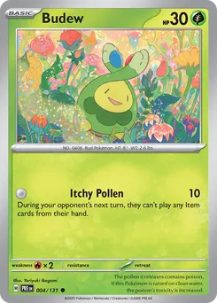 Budew #4, Master Ball Reverse Holo