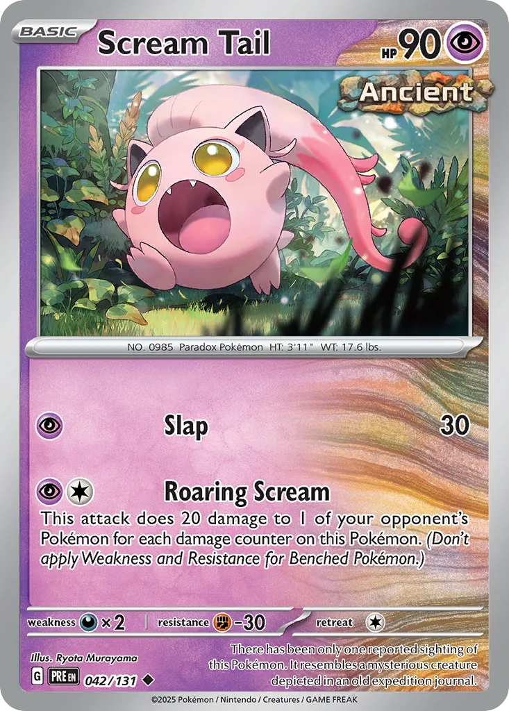 Scream Tail #42, Prismatic Evolutions Master Ball Reverse Holo