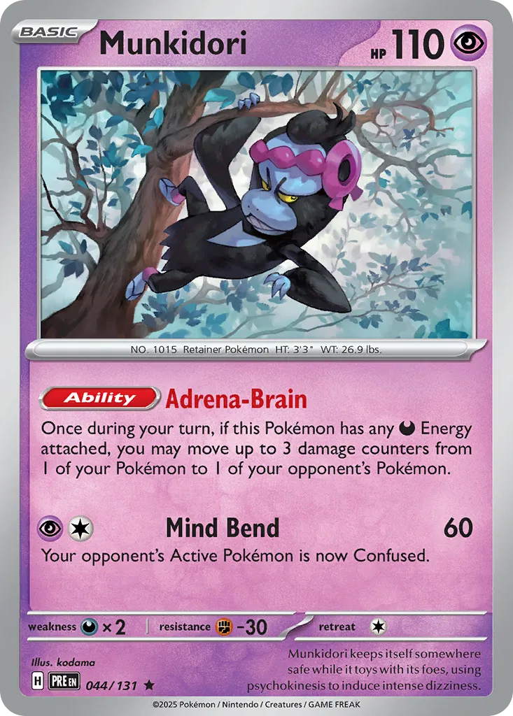Munkidori #44, Prismatic Evolutions Master Ball Reverse Holo