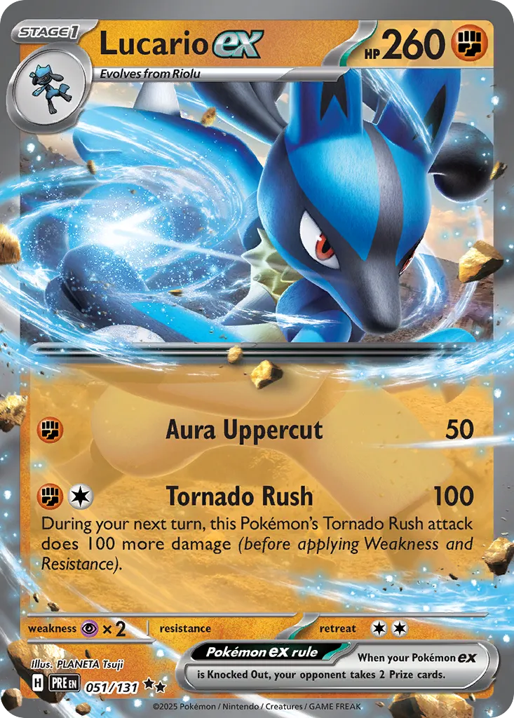 Lucario ex #51, Prismatic Evolutions