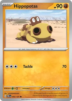 Hippopotas #52, Master Ball Reverse Holo