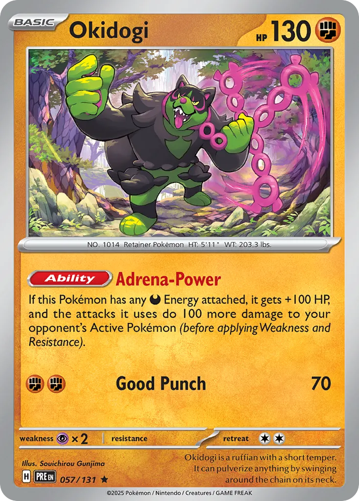 Okidogi #57, Prismatic Evolutions Master Ball Reverse Holo