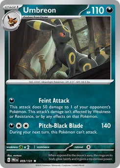 Umbreon #59, Master Ball Reverse Holo