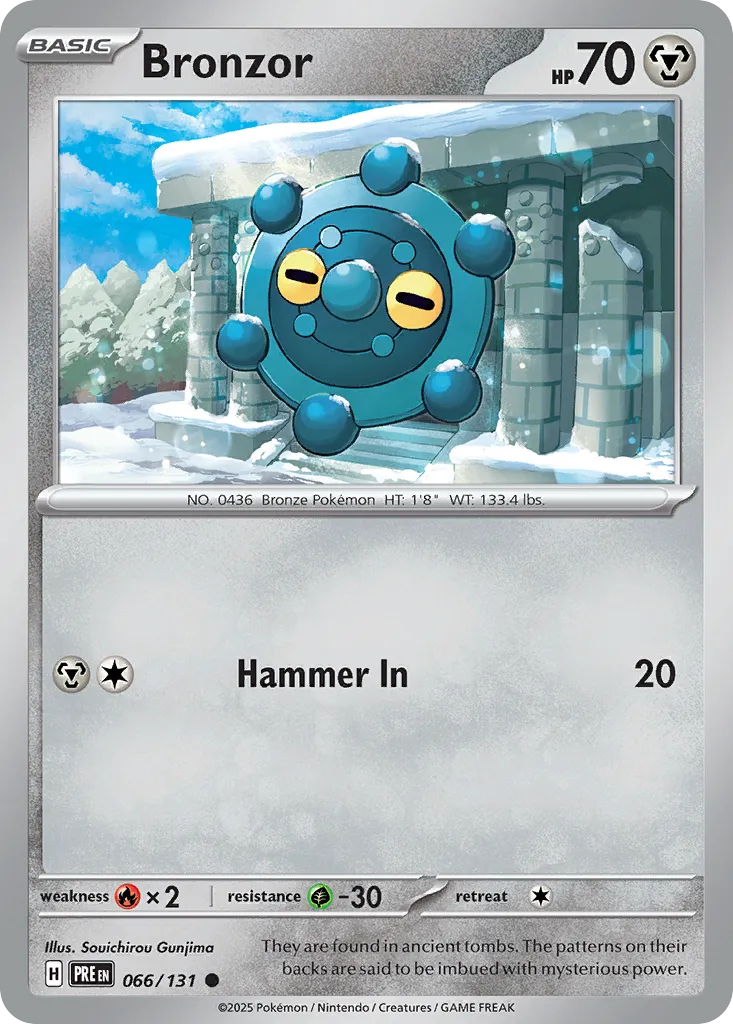 Bronzor #66, Prismatic Evolutions Reverse Holo