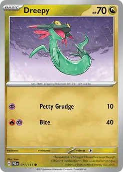 Dreepy #71, Master Ball Reverse Holo