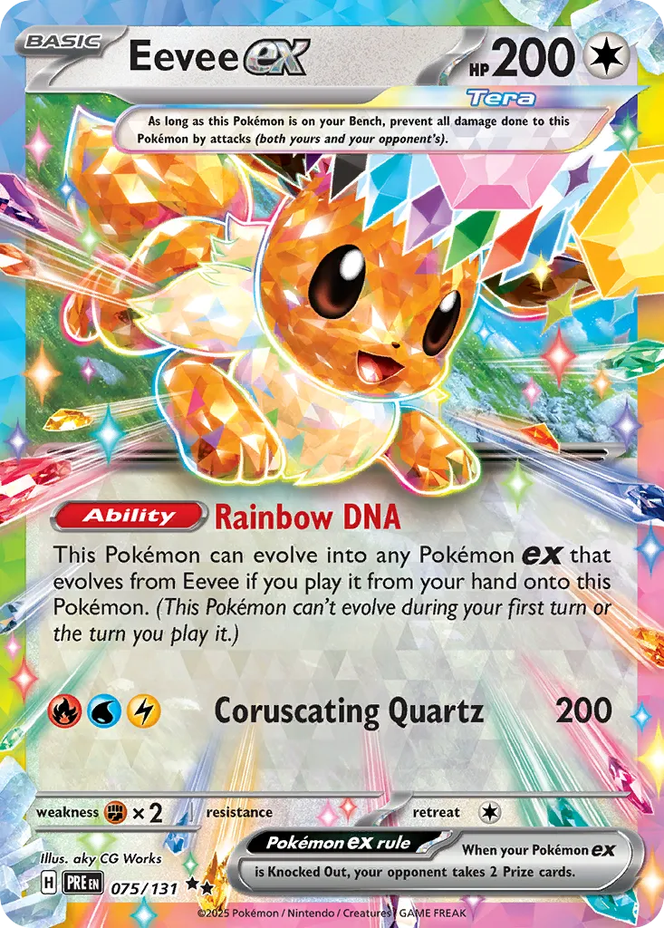 Eevee ex #75, Prismatic Evolutions