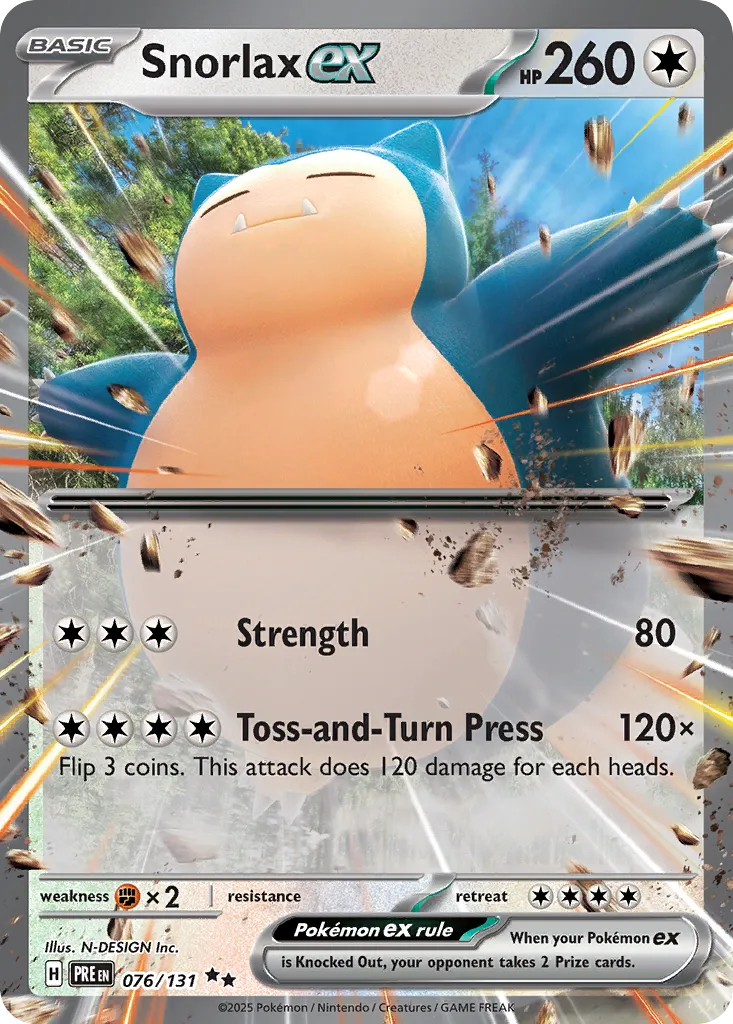 Snorlax ex #76, Prismatic Evolutions
