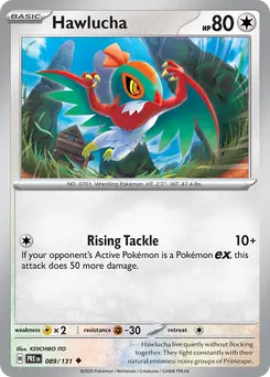 Hawlucha #89, Master Ball Reverse Holo
