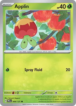 Applin #9, Master Ball Reverse Holo