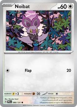Noibat #90, Master Ball Reverse Holo