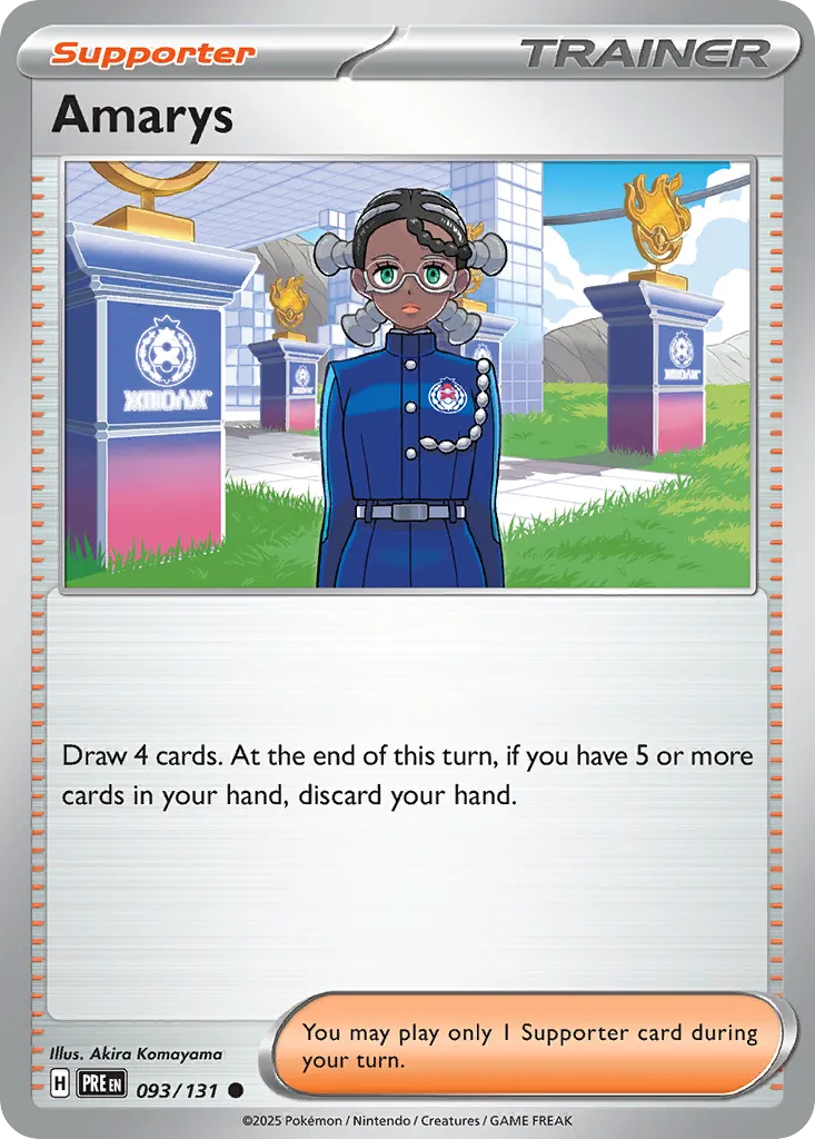 Amarys #93, Prismatic Evolutions Poke Ball Reverse Holo