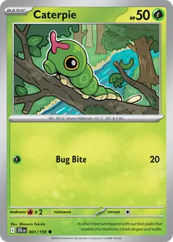 Caterpie #1, Reverse Holo