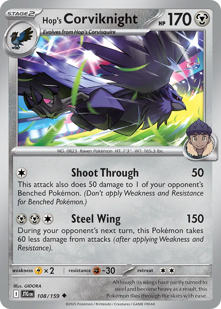 Hop's Corviknight #108, Journey Together