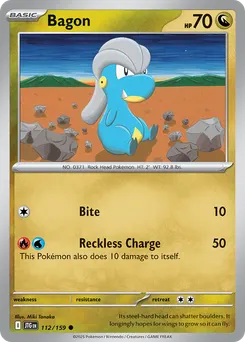 Bagon #112, Reverse Holo