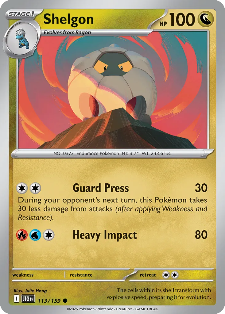 Shelgon #113, Journey Together Reverse Holo