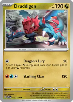 Druddigon #115, Reverse Holo