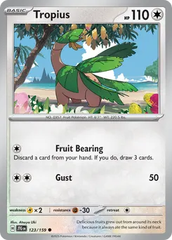 Tropius #123, Reverse Holo