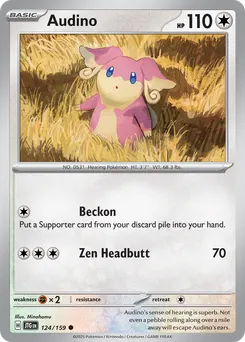 Audino #124, Reverse Holo