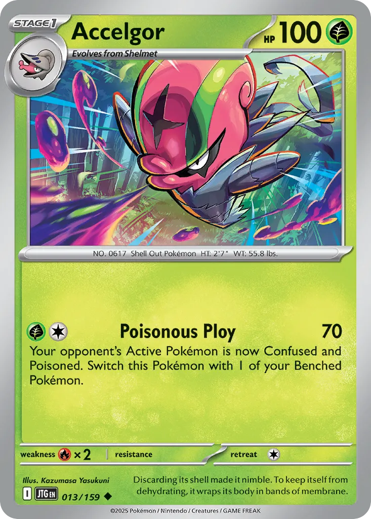 Accelgor #13, Journey Together Reverse Holo