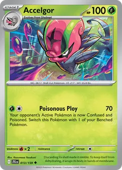 Accelgor #13, Reverse Holo