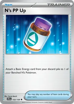 N's PP Up #153, Reverse Holo