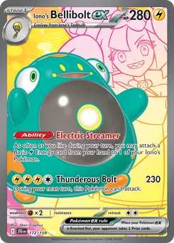 Iono's Bellibolt ex #172, Standard